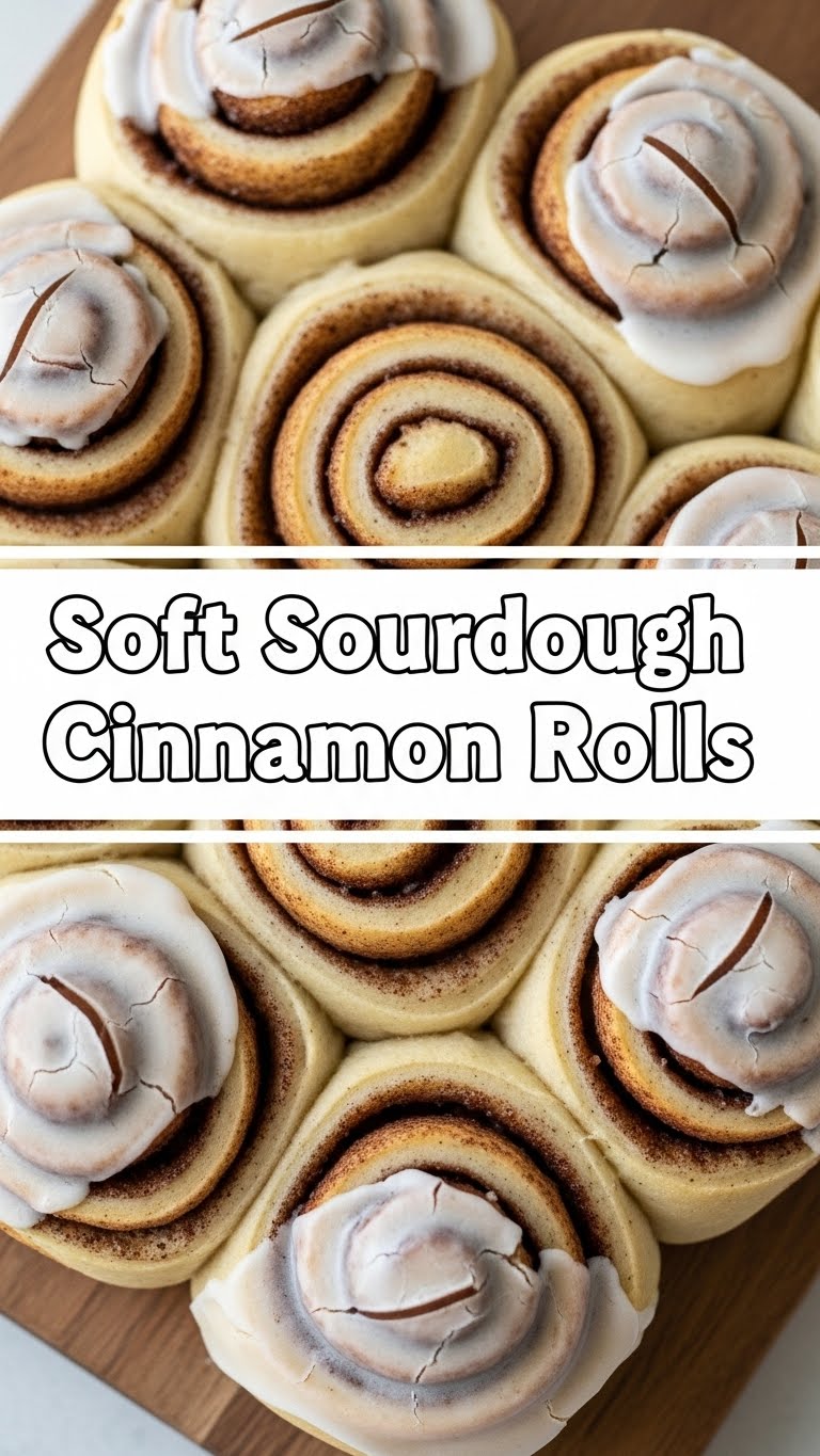 Soft Sourdough Cinnamon Rolls