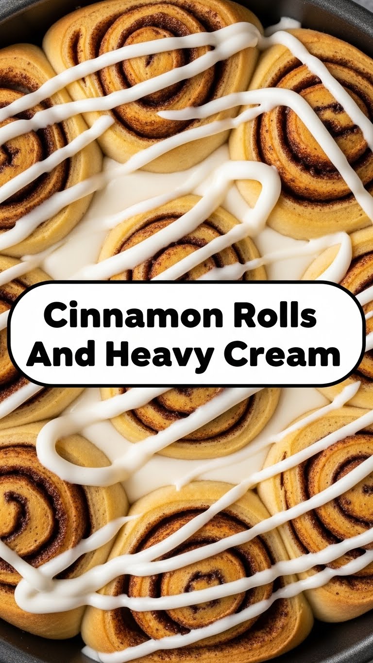 Cinnamon Rolls And Heavy Cream