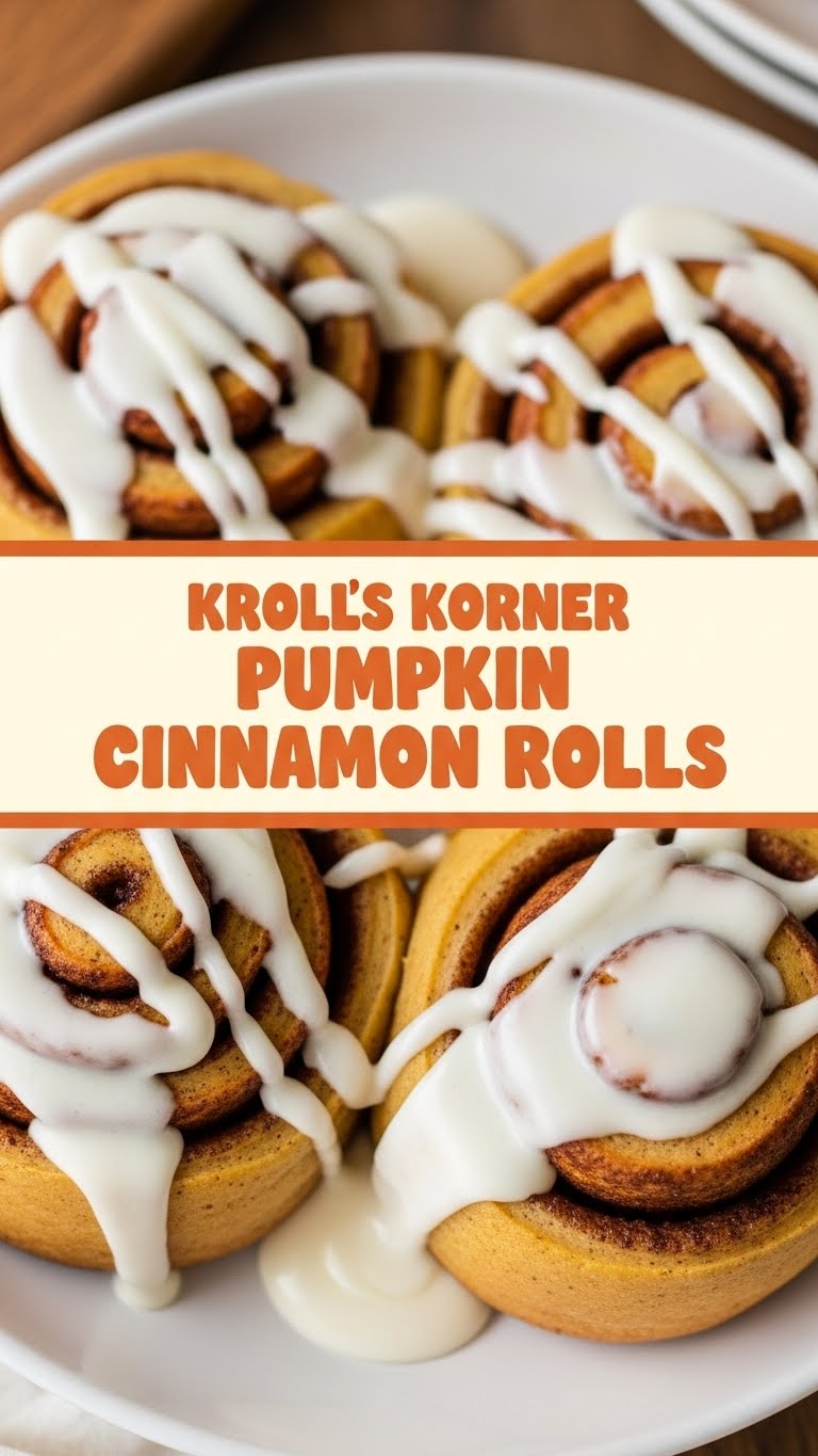 Krolls Korner Pumpkin Cinnamon Rolls