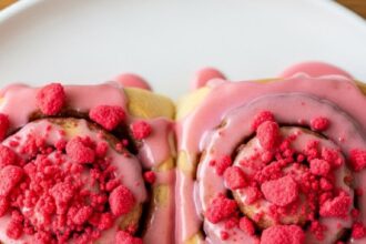 Strawberry Crunch Cinnamon Rolls