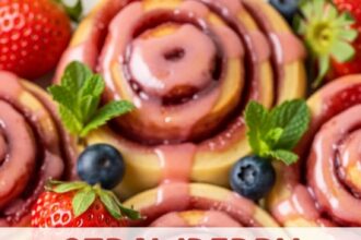 Strawberry Cinnamon Rolls Homemade Easy