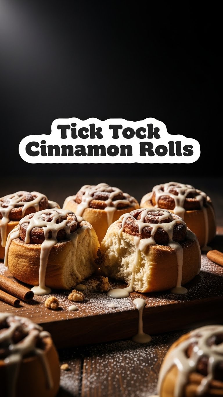 Tick Tock Cinnamon Rolls