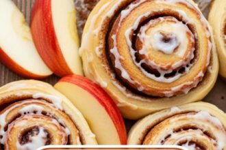 Fresh Apples And Cinnamon Rolls