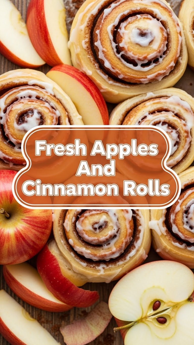Fresh Apples And Cinnamon Rolls
