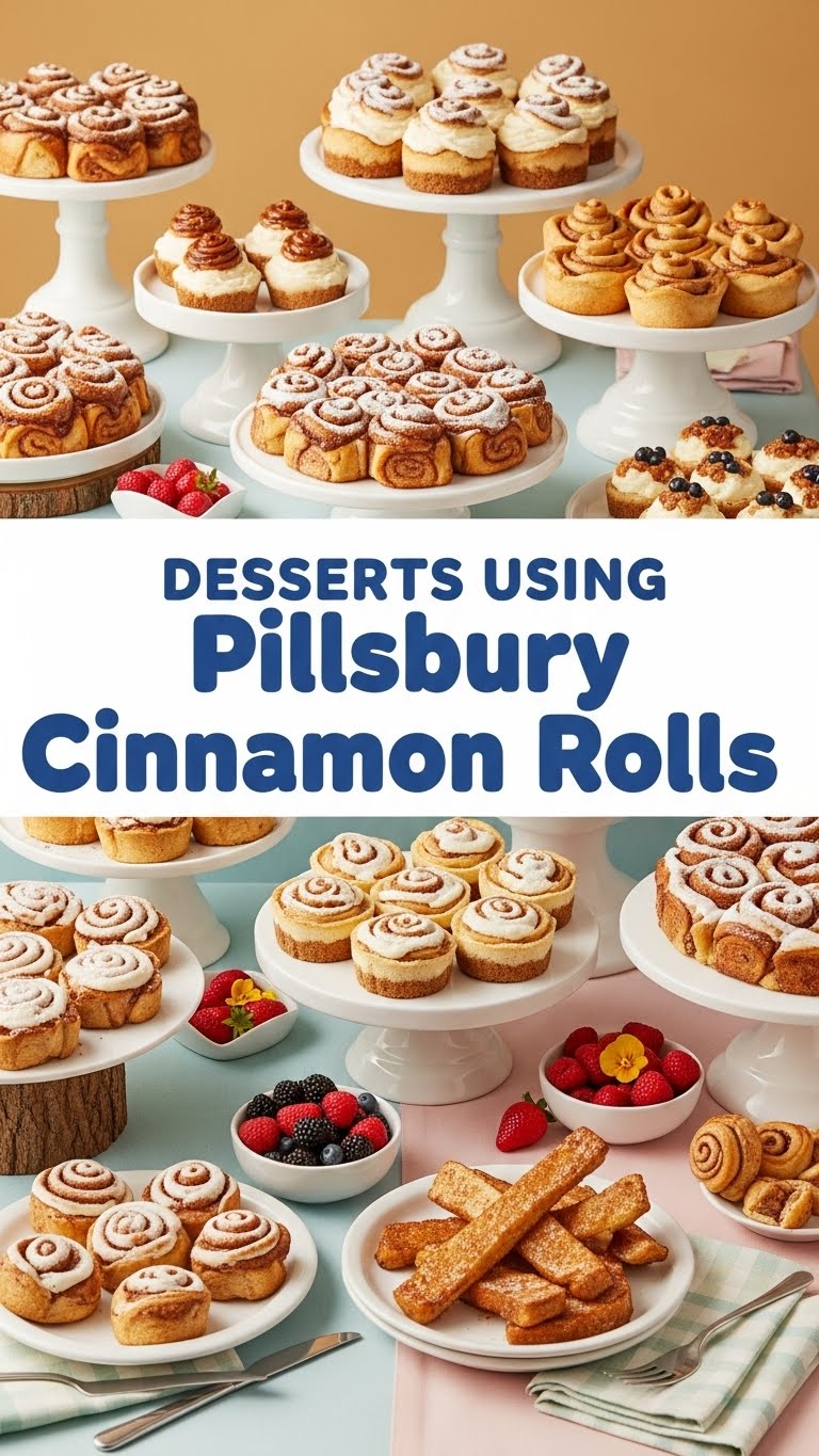 Deserts Using Pillsbury Cinnamon Rolls