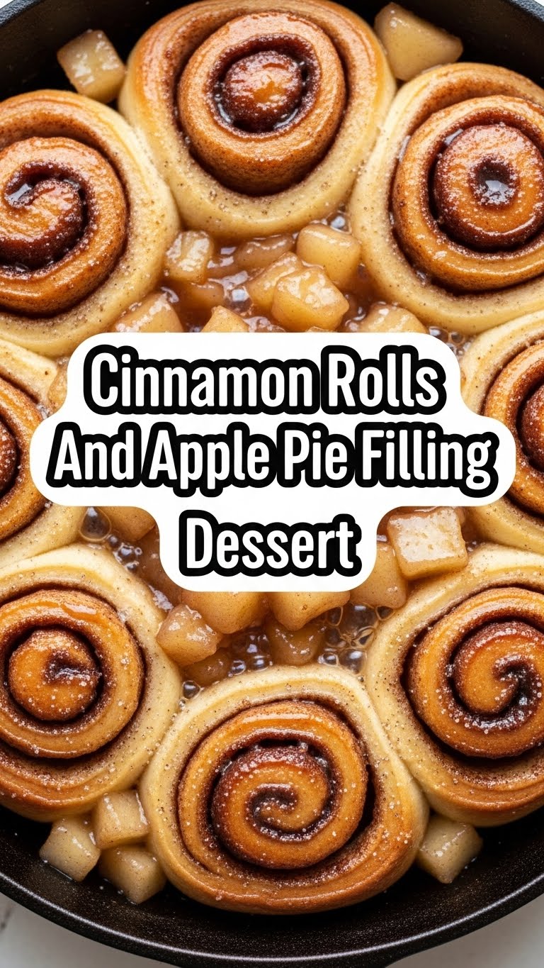 Cinnamon Rolls And Apple Pie Filling Dessert