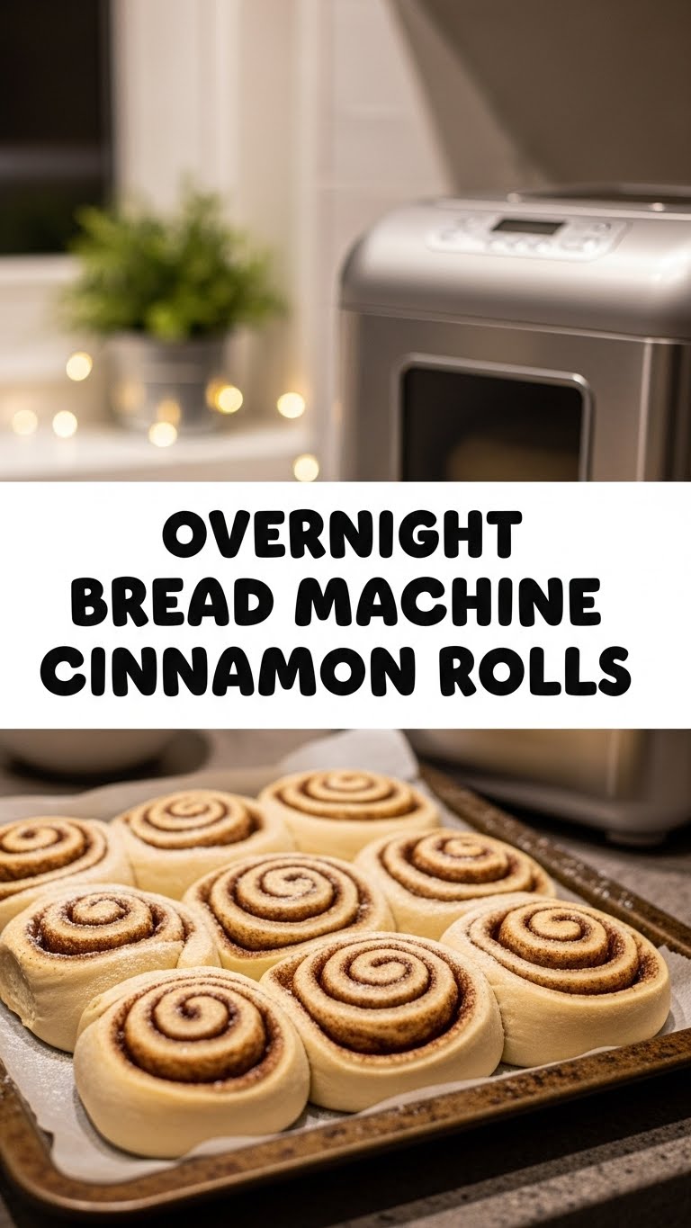 Overnight Bread Machine Cinnamon Rolls