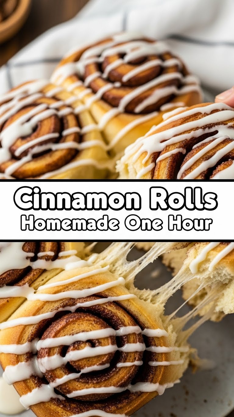 Cinnamon Rolls Homemade One Hour