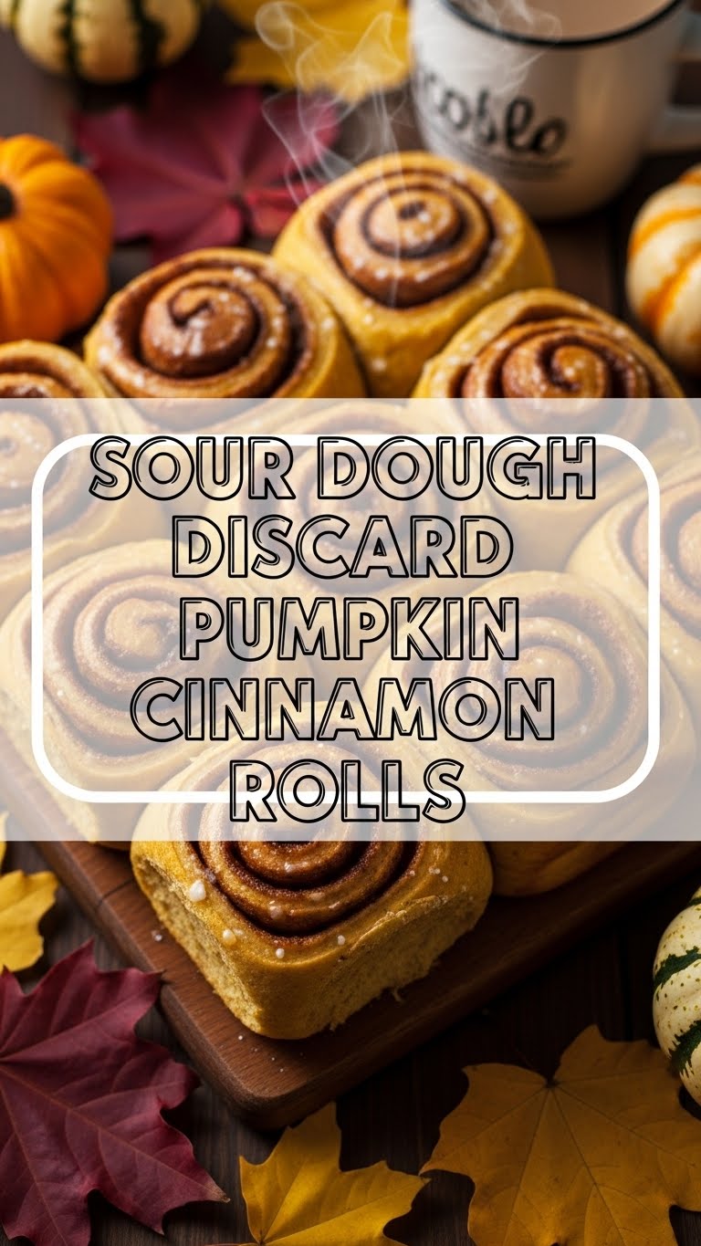 Sour Dough Discard Pumpkin Cinnamon Rolls
