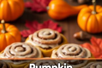 Pumpkin Cinnamon Rolls With Maple Frosting