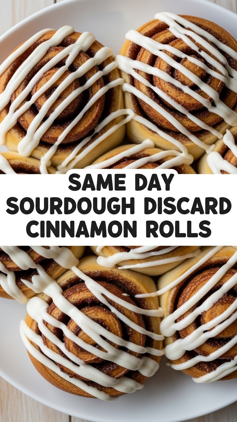 Same Day Sourdough Discard Cinnamon Rolls