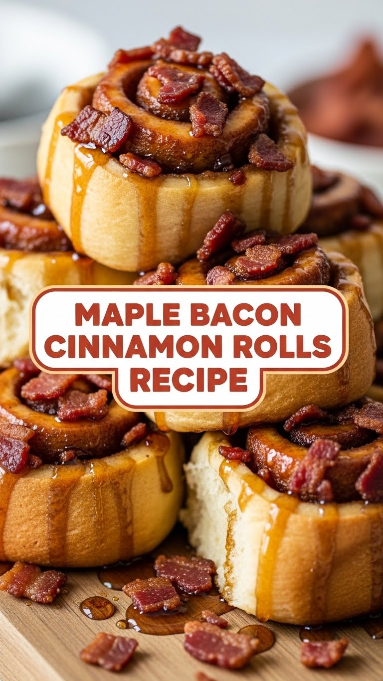Maple Bacon Cinnamon Rolls Recipe