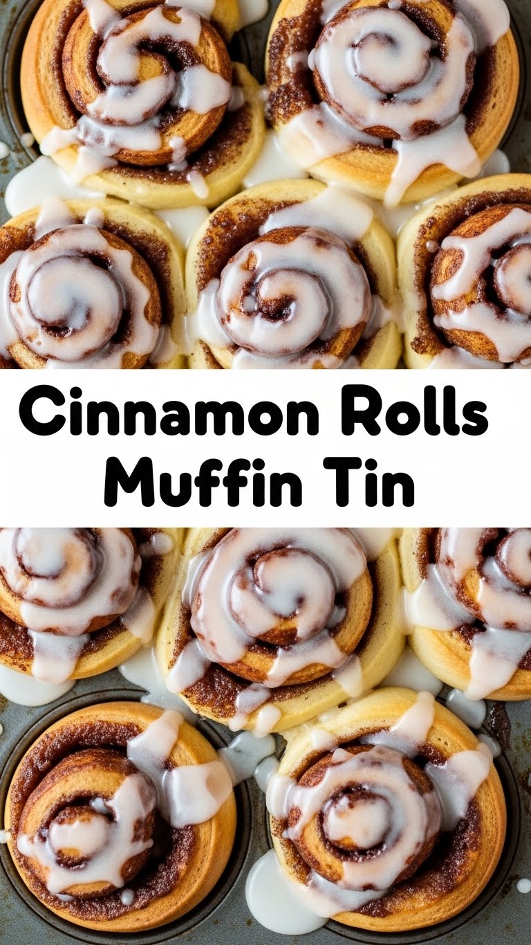 Cinnamon Rolls Muffin Tin