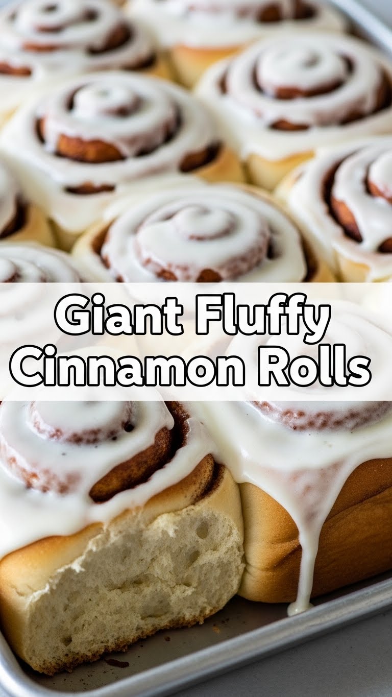 Giant Fluffy Cinnamon Rolls