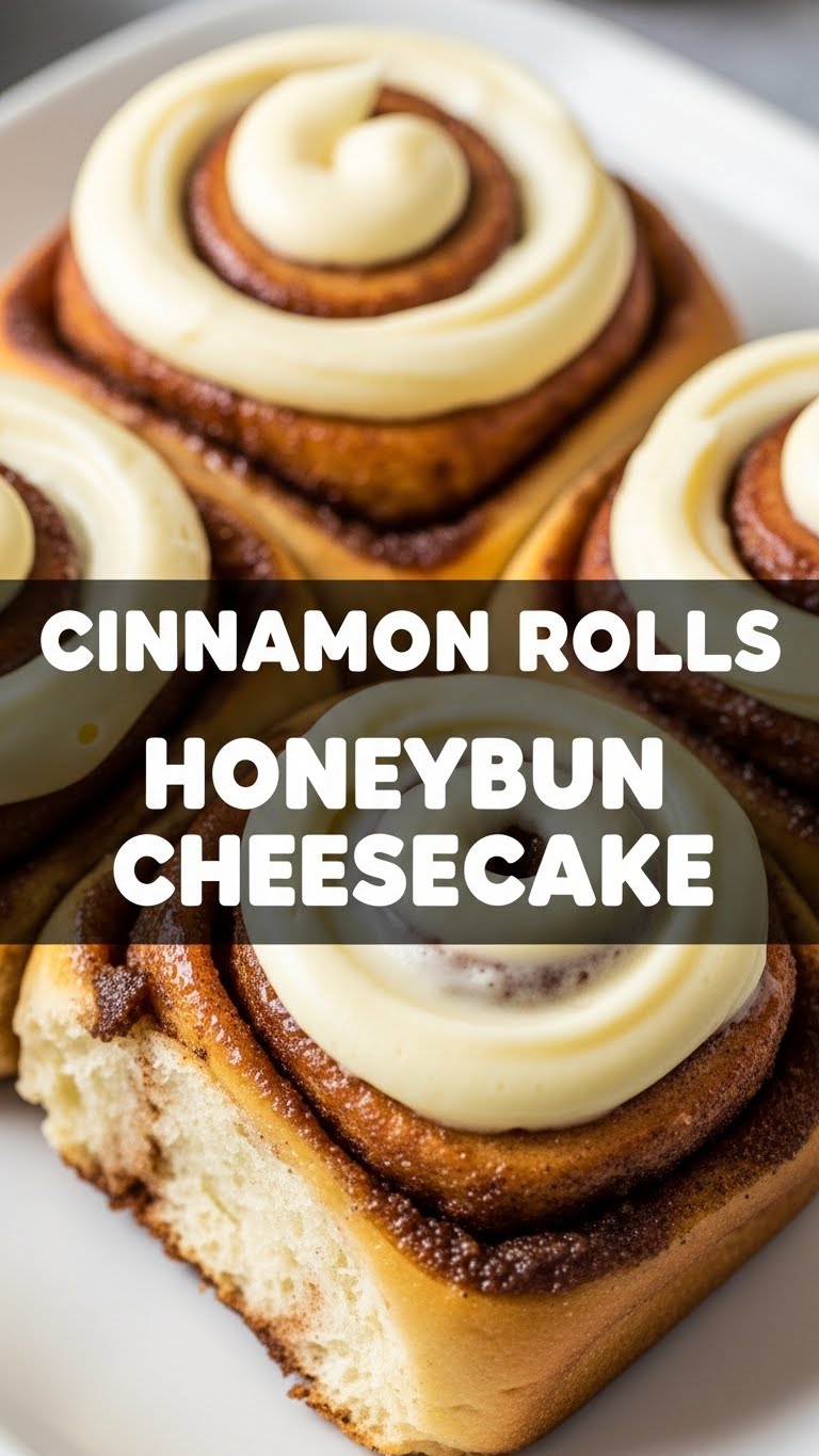 Cinnamon Rolls Honeybun Cheesecake
