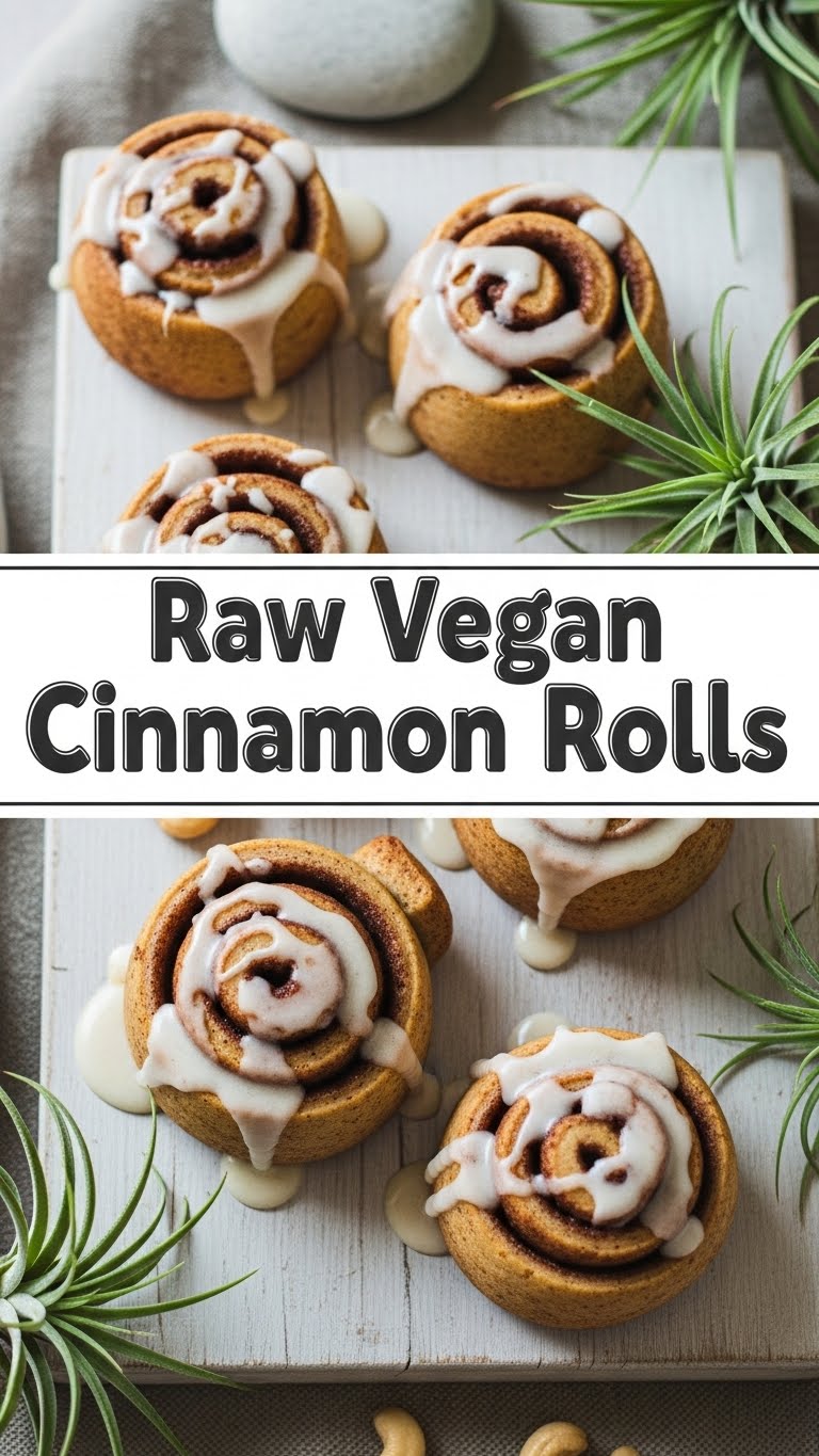 Raw Vegan Cinnamon Rolls