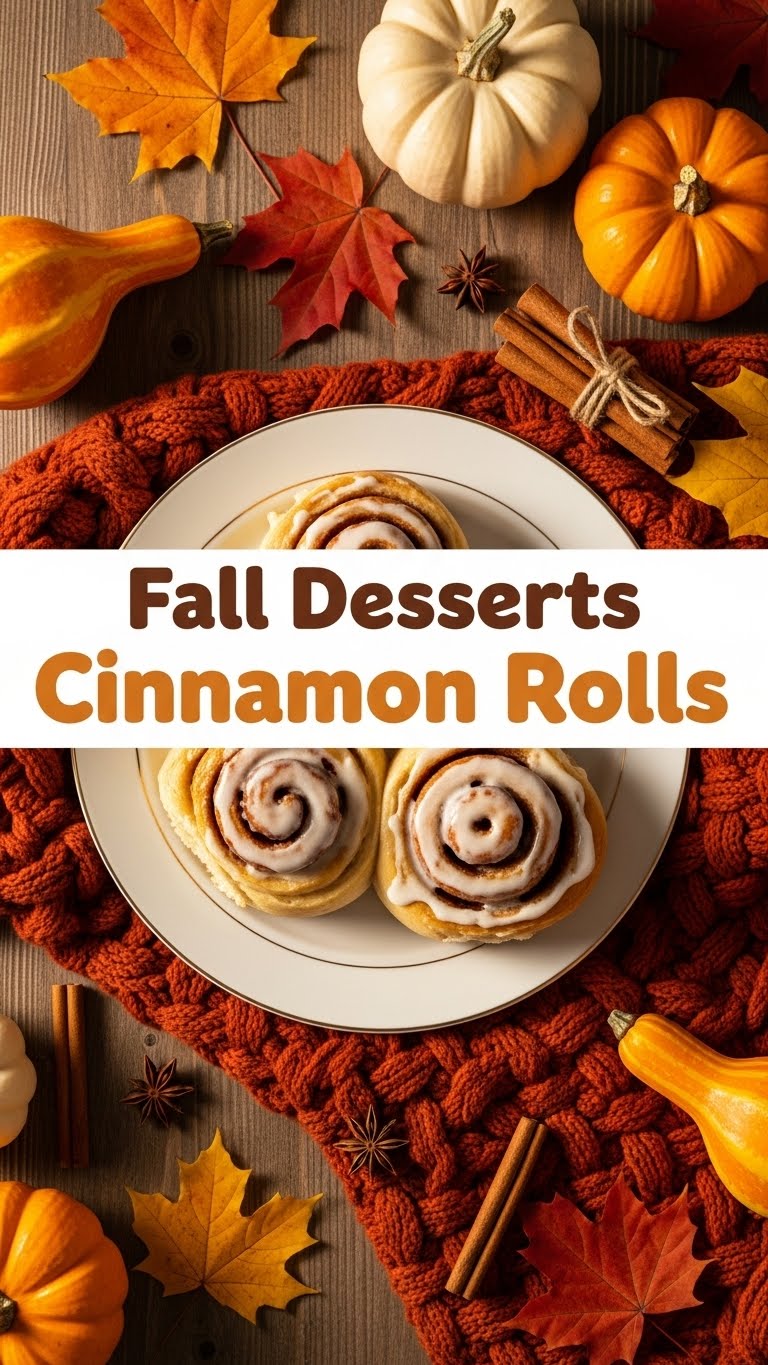 Fall Desserts Cinnamon Rolls