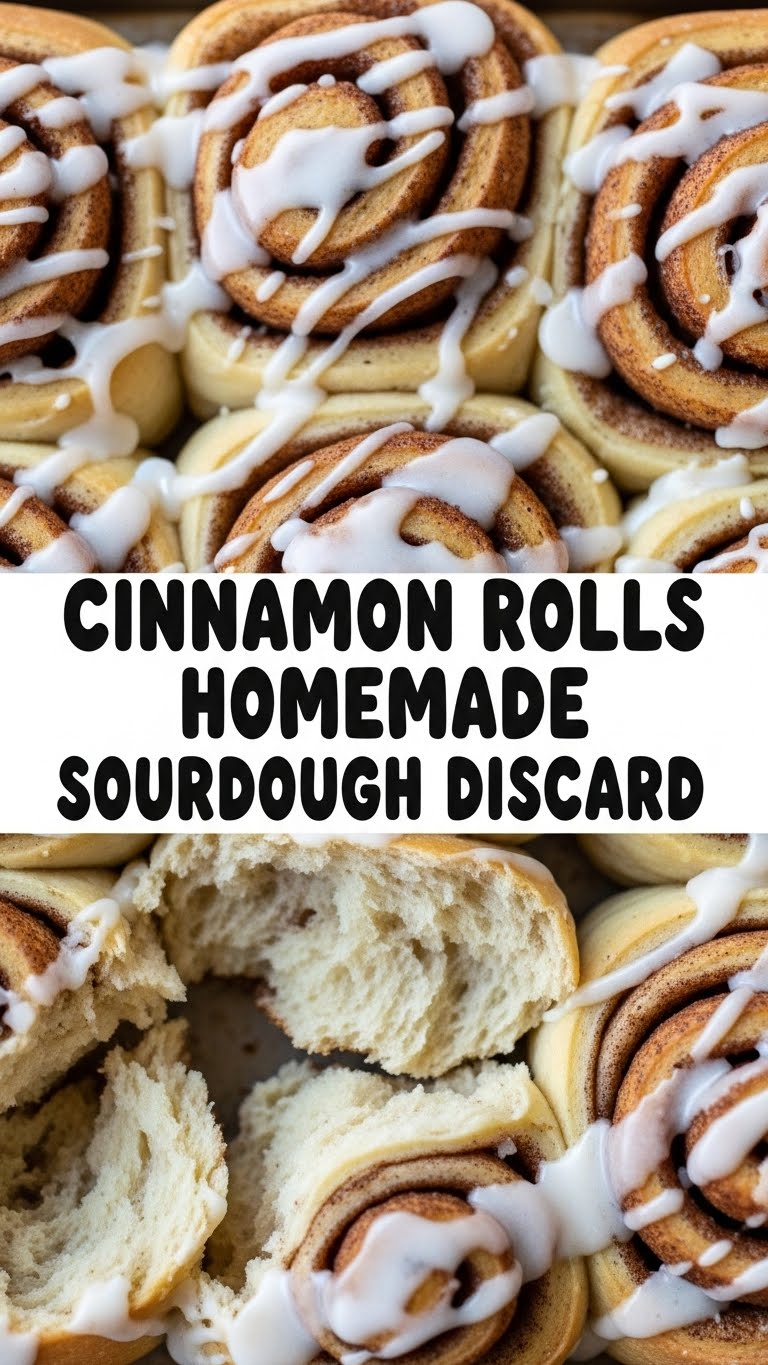 Cinnamon Rolls Homemade Sourdough Discard