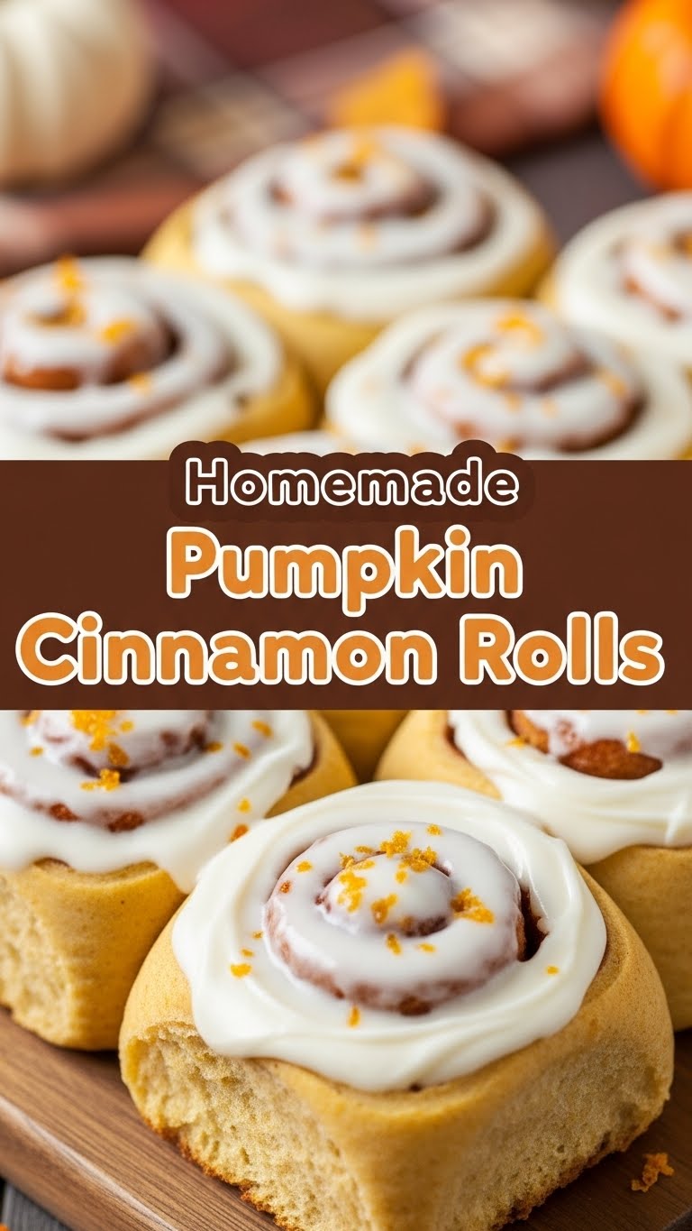 Homemade Pumpkin Cinnamon Rolls