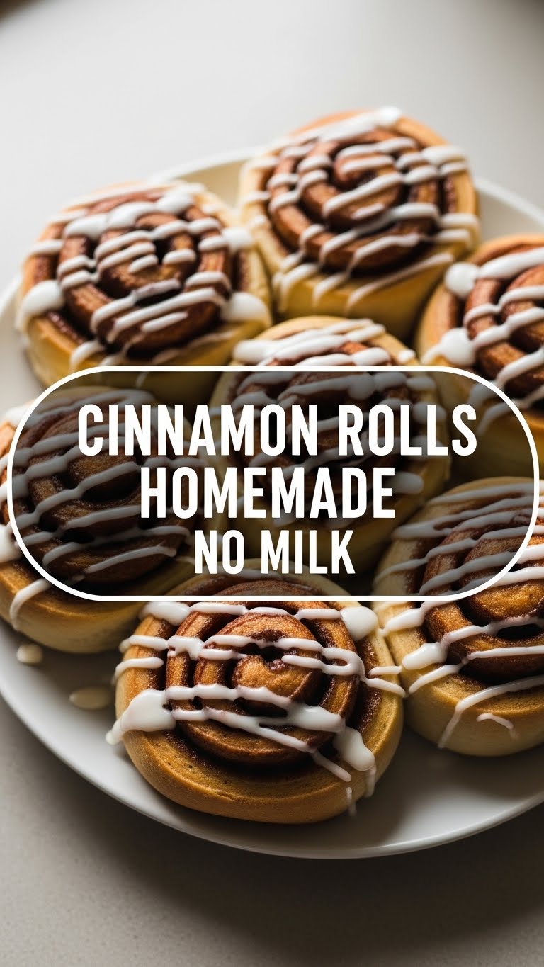 Cinnamon Rolls Homemade No Milk