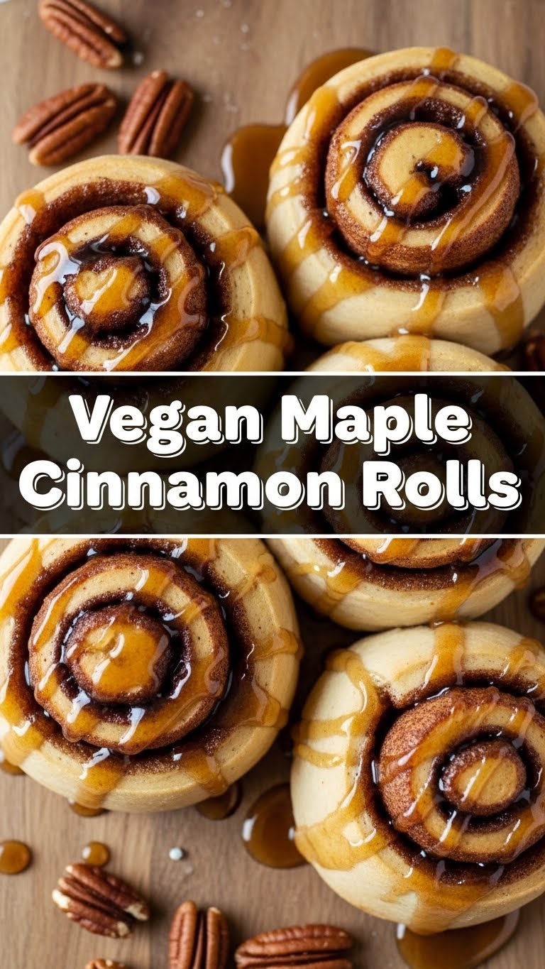 Vegan Maple Cinnamon Rolls