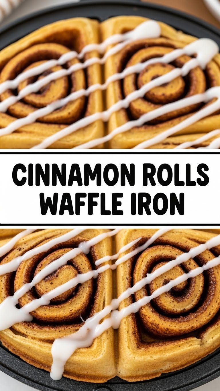 Cinnamon Rolls Waffle Iron
