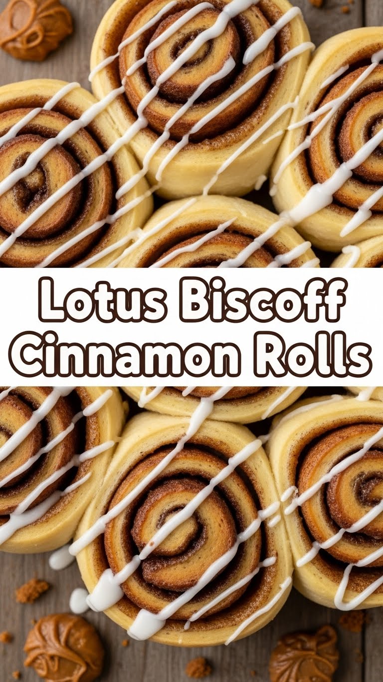 Lotus Biscoff Cinnamon Rolls