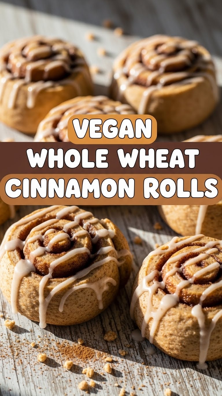 Vegan Whole Wheat Cinnamon Rolls