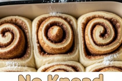 No Knead Cinnamon Rolls