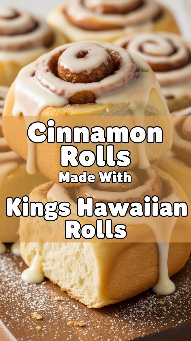 Cinnamon Rolls Made With Kings Hawaiian Rolls