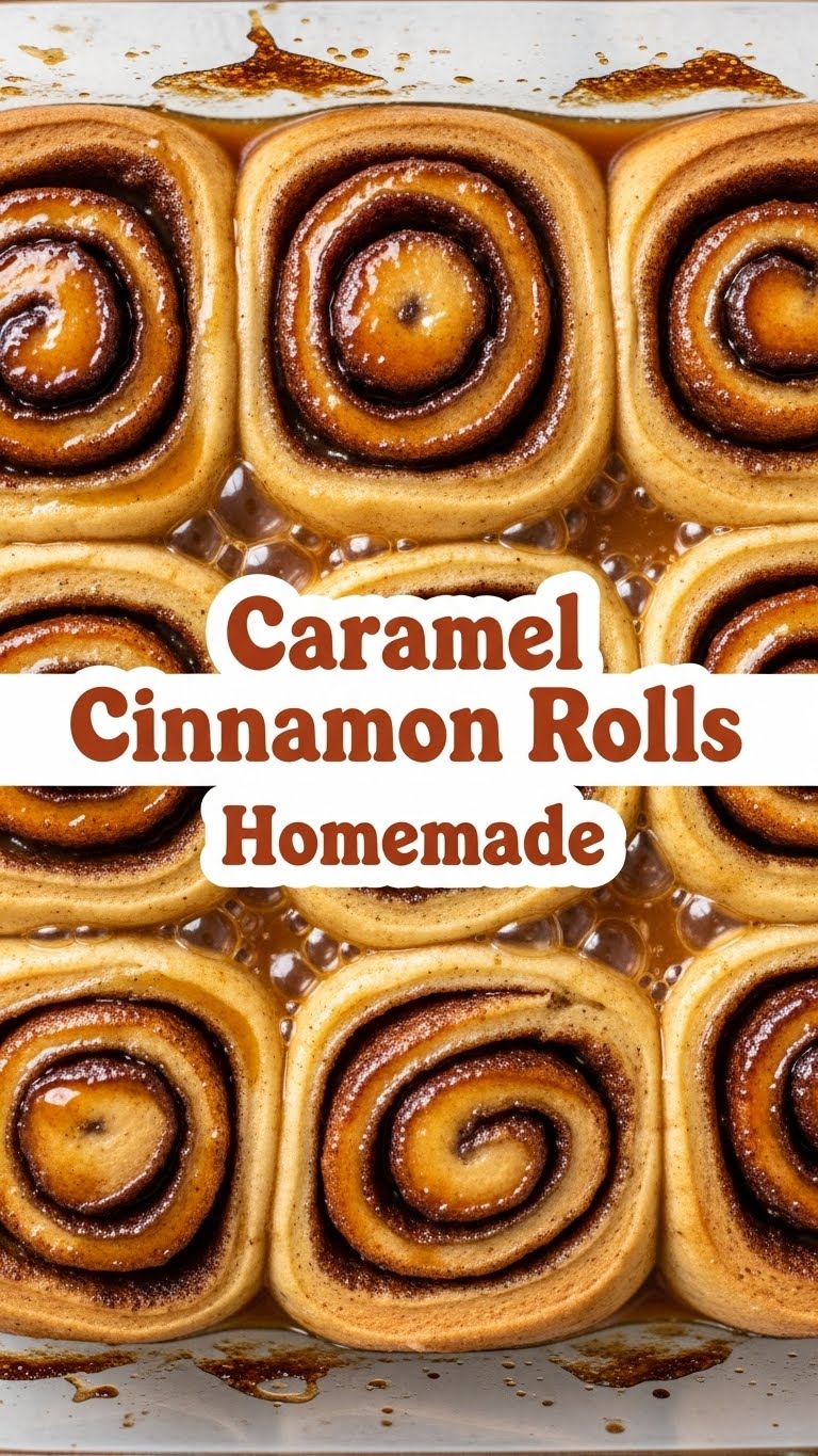 Caramel Cinnamon Rolls Homemade