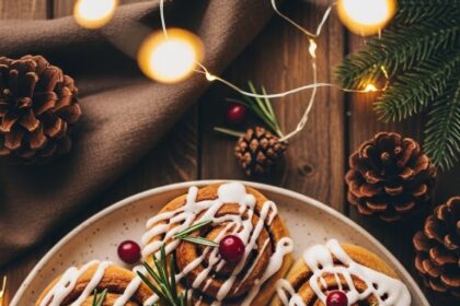 Christmas Cinnamon Rolls Aesthetic