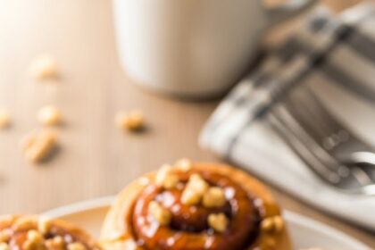 Maple Walnut Cinnamon Rolls