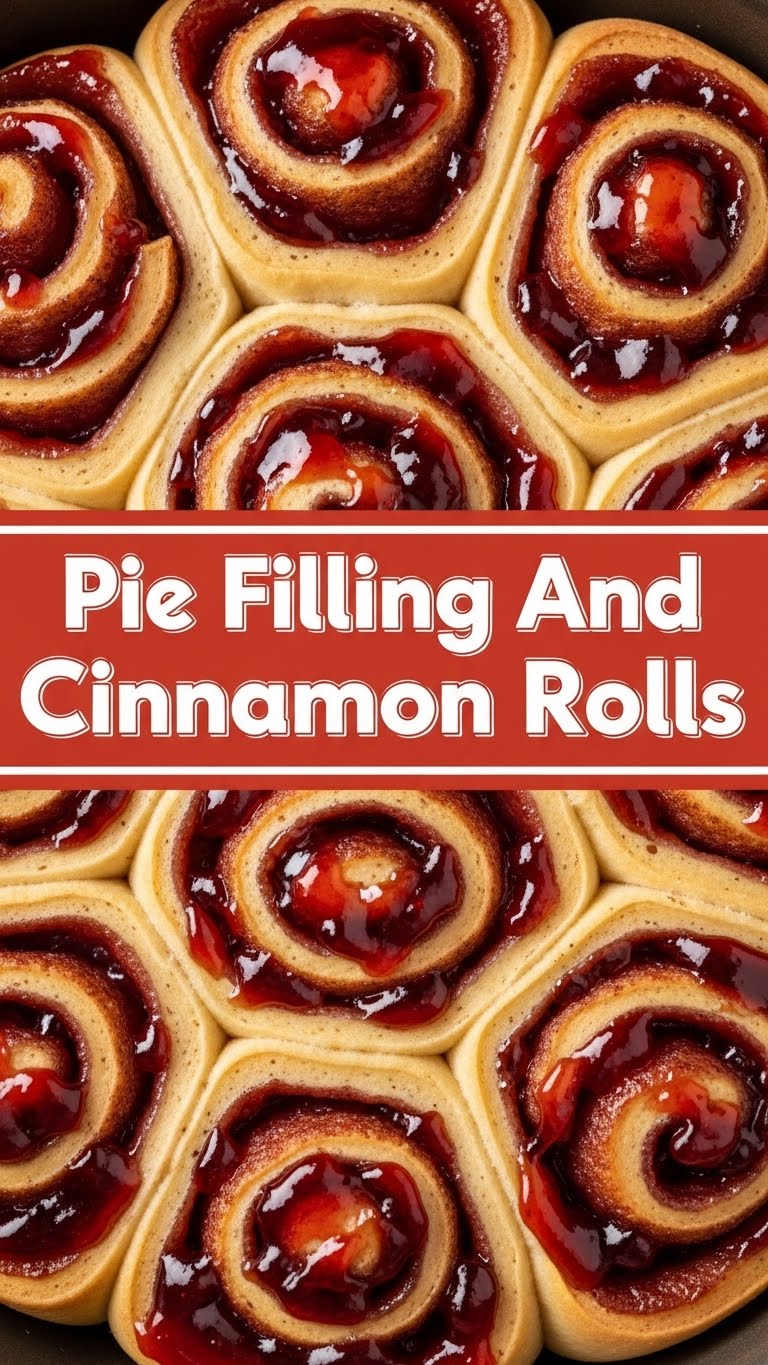 Pie Filling And Cinnamon Rolls