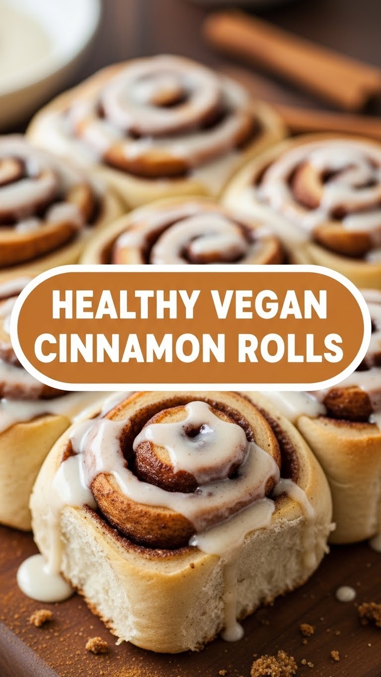 Healthy Vegan Cinnamon Rolls