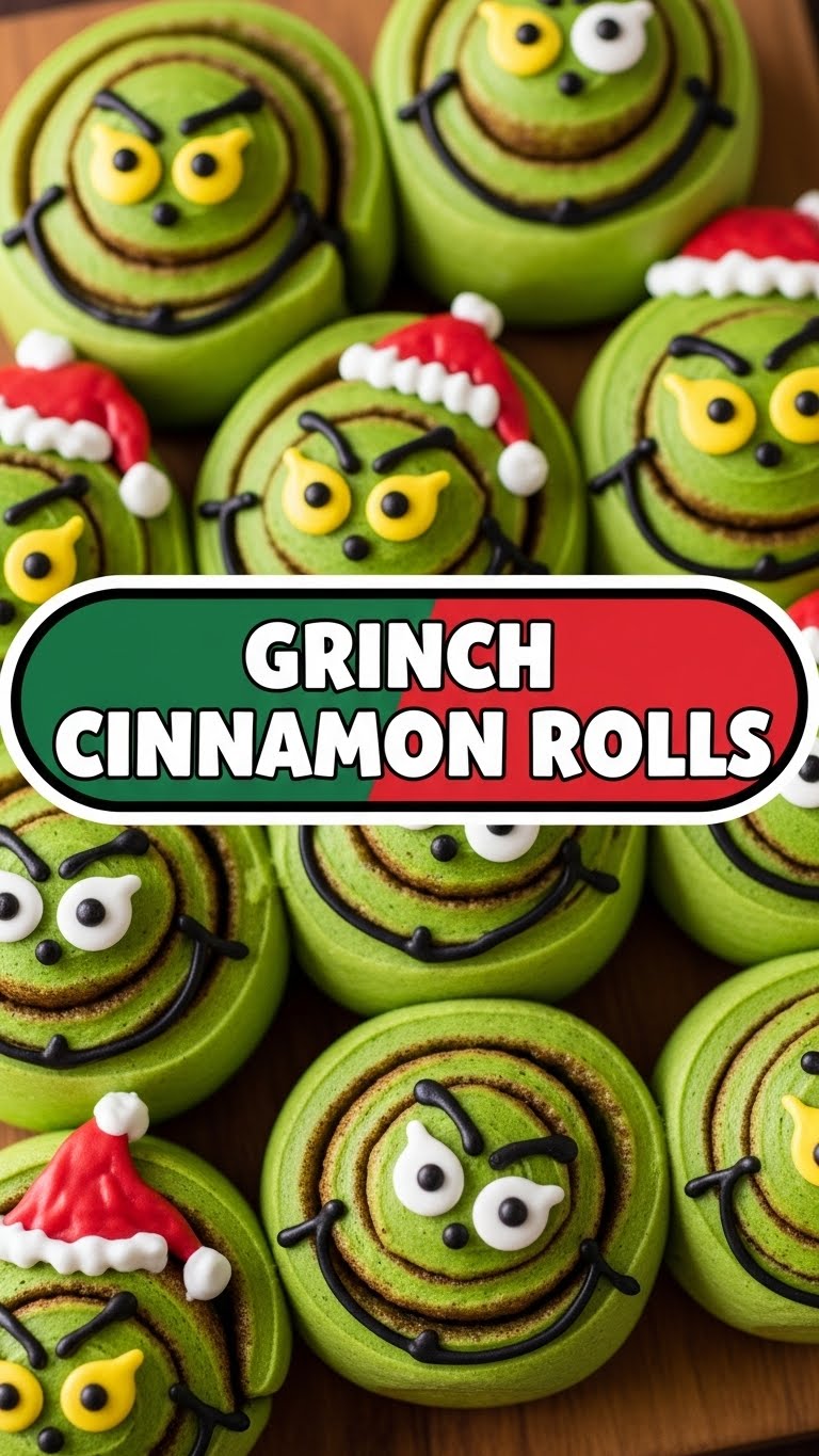 Grinch Cinnamon Rolls