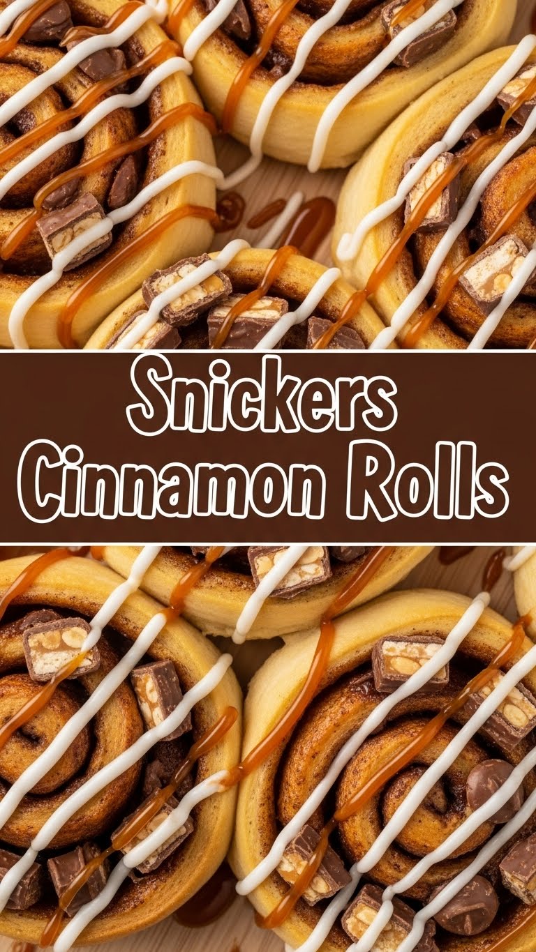 Snickers Cinnamon Rolls