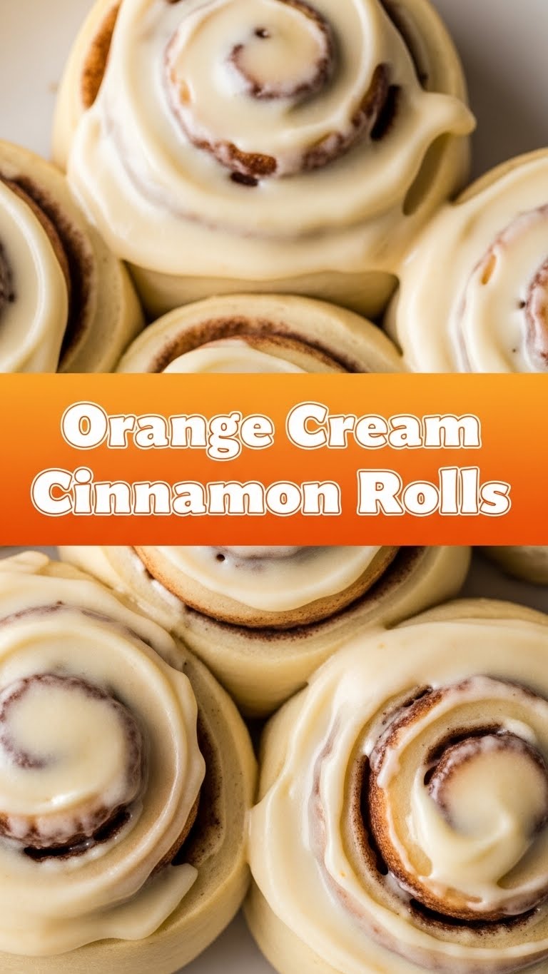 Orange Cream Cinnamon Rolls