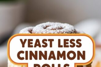 Yeast Less Cinnamon Rolls
