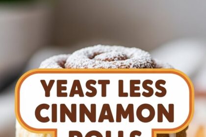 Yeast Less Cinnamon Rolls