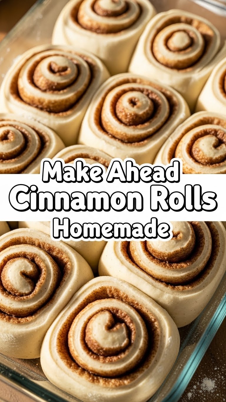 Make Ahead Cinnamon Rolls Homemade