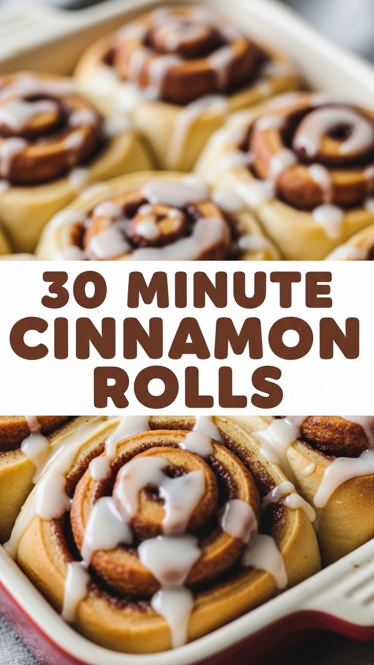 30 Minute Cinnamon Rolls