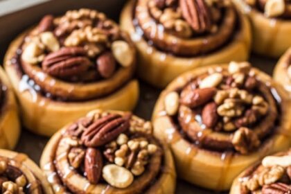 Cinnamon Rolls With Nuts Pecans