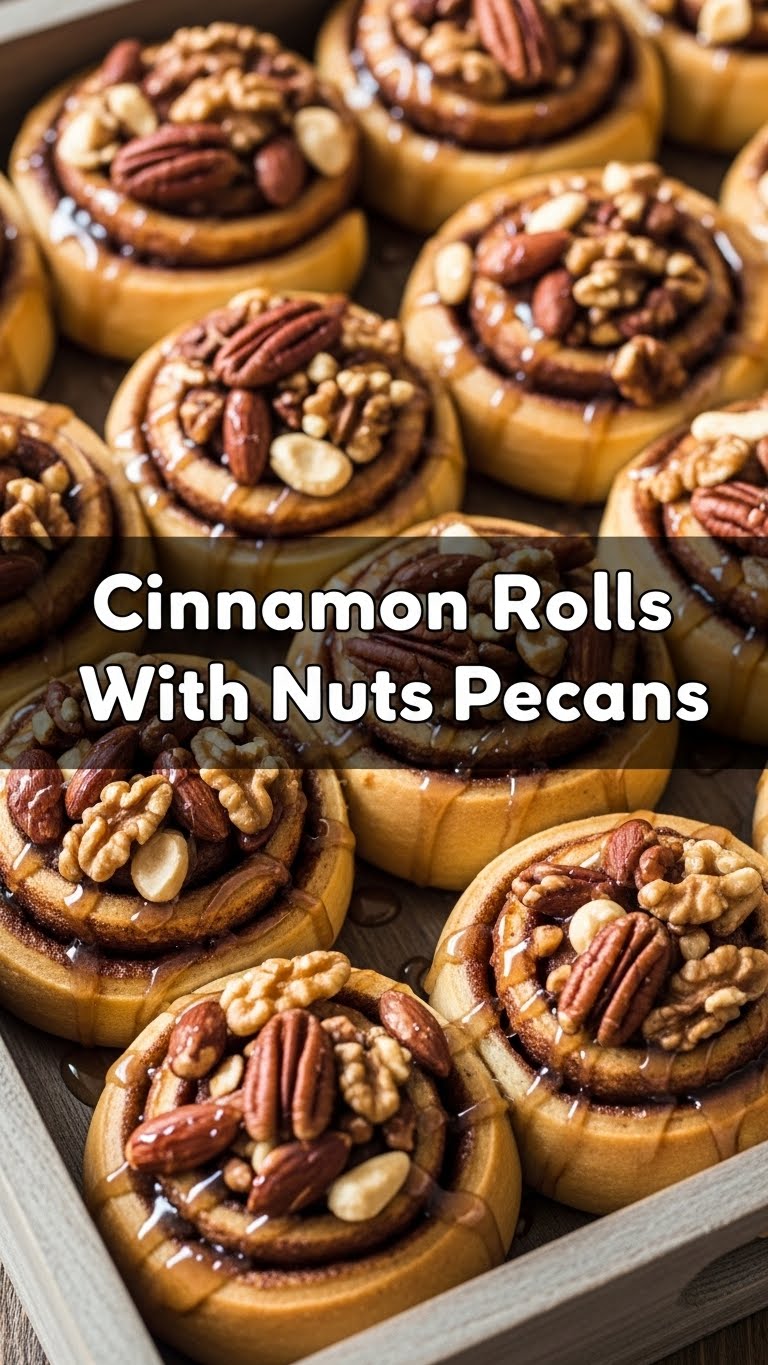 Cinnamon Rolls With Nuts Pecans