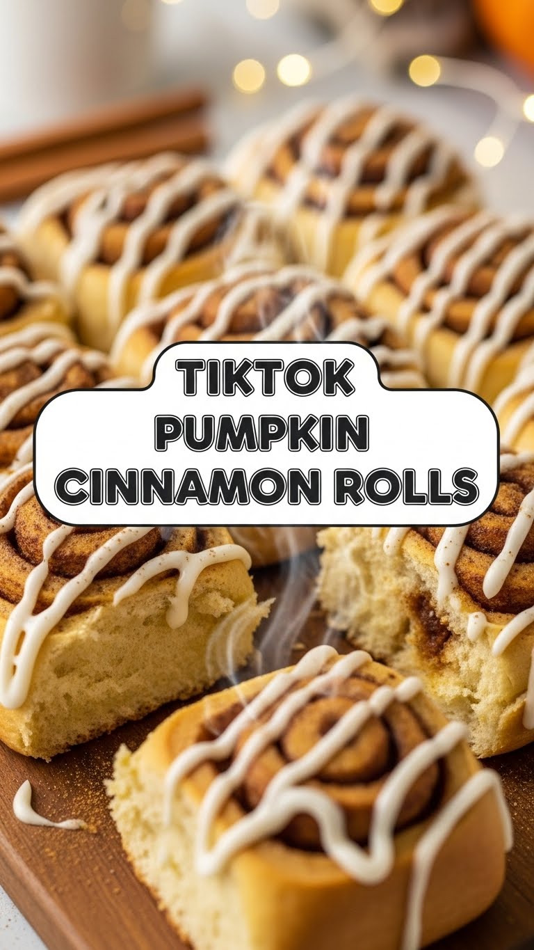Tiktok Pumpkin Cinnamon Rolls