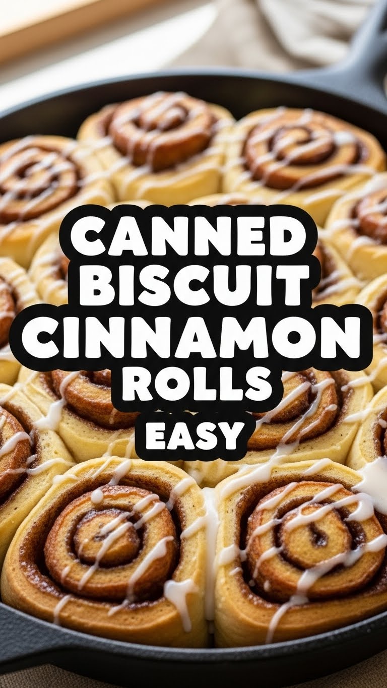 Canned Biscuit Cinnamon Rolls Easy