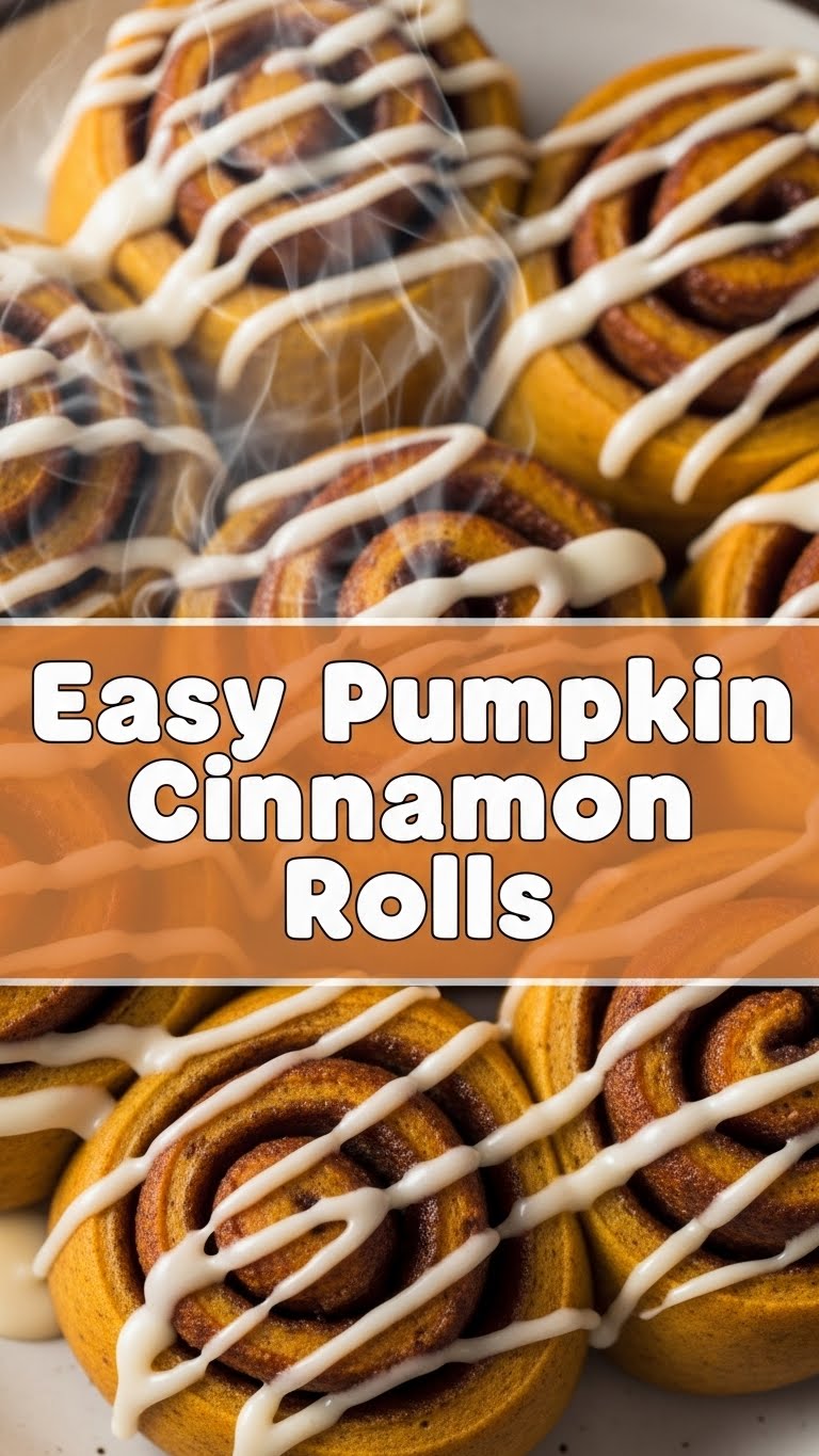 Easy Pumpkin Cinnamon Rolls