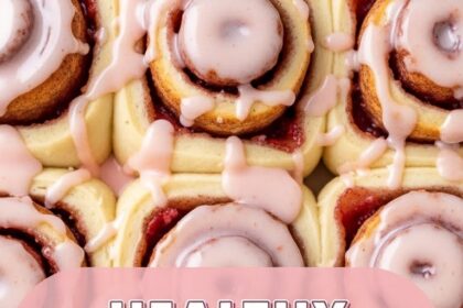 Healthy Strawberry Cinnamon Rolls