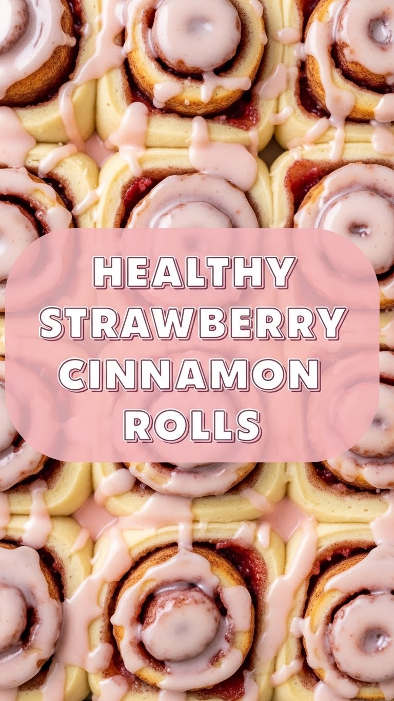 Healthy Strawberry Cinnamon Rolls