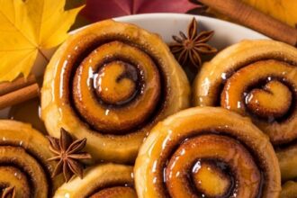 Maple Glaze Cinnamon Rolls